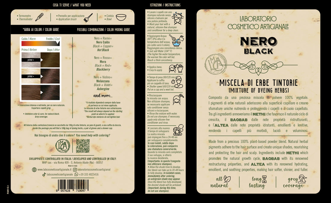 Miscela di Erbe Tintorie - Nero