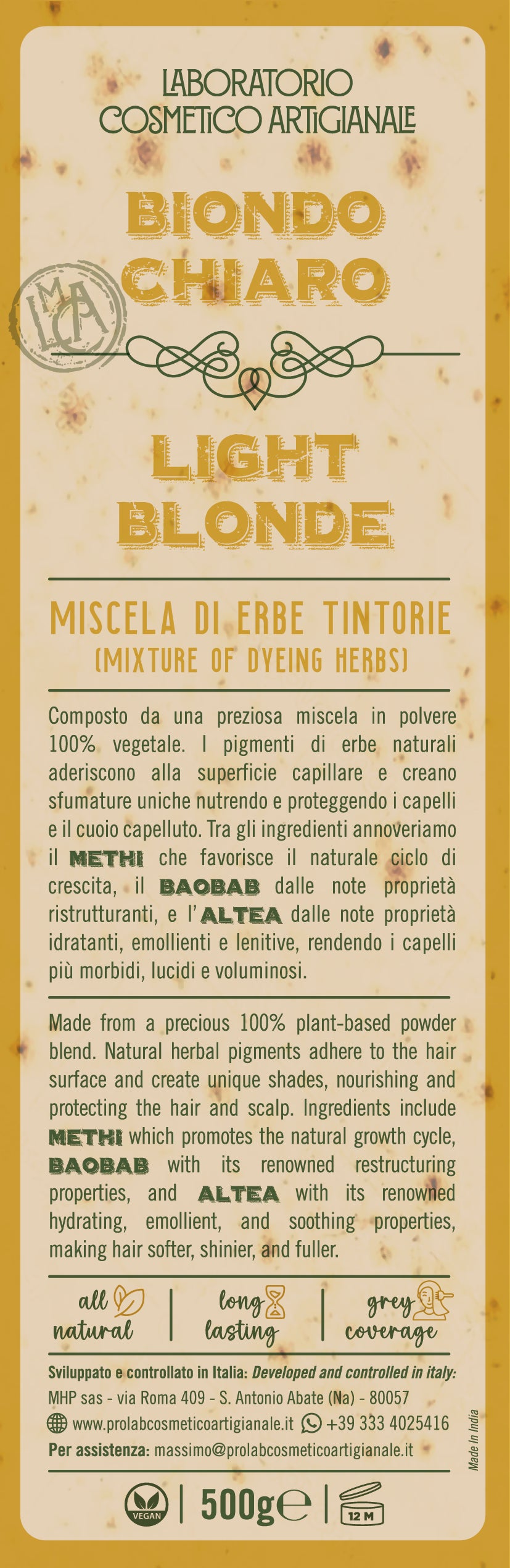 Miscela di Erbe Tintorie - Biondo Chiaro 500 gr