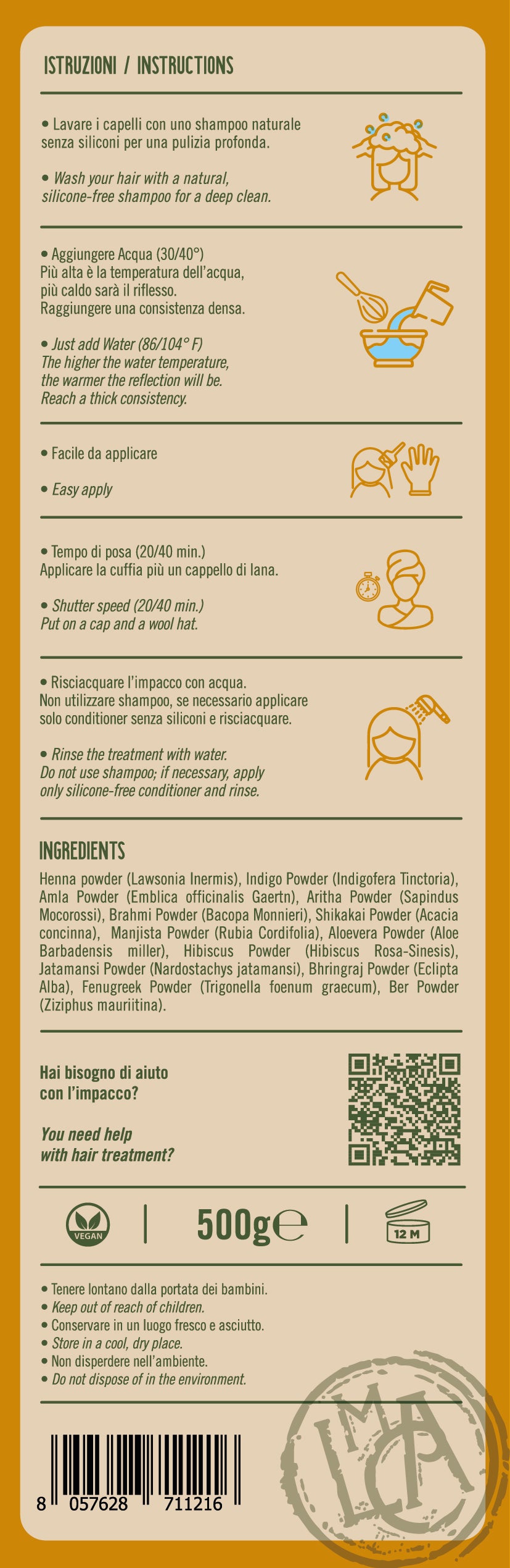 Trattamenti- Impacco Curativo 500gr