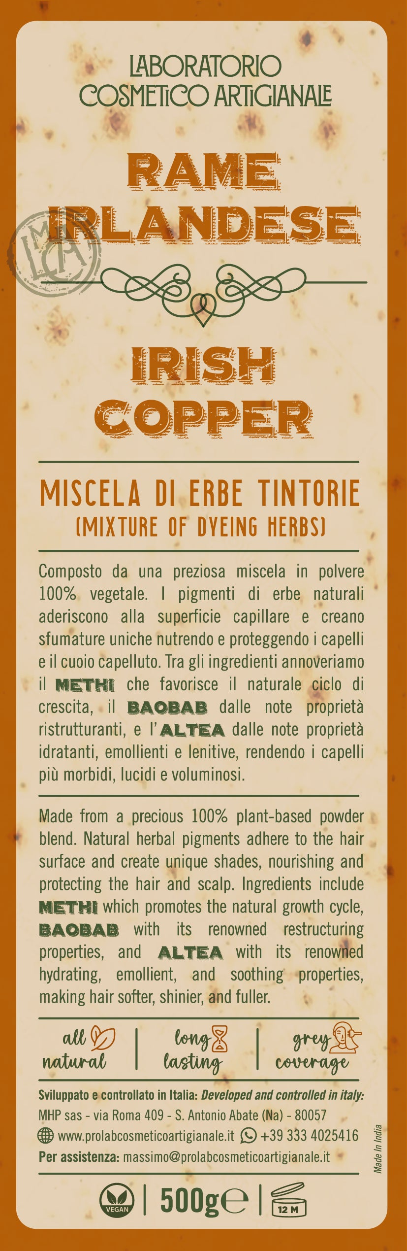 Miscela di Erbe Tintorie - Rame Irlandese 500 gr