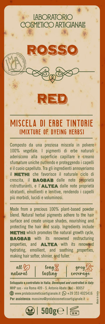 Miscela di Erbe Tintorie - Rosso 500 gr