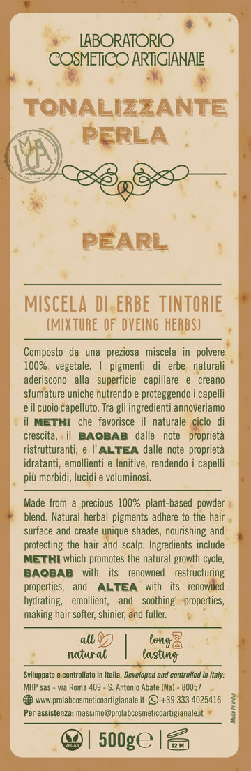 Miscela di Erbe Tintorie - Biondo Chiarissimo Tonalizzante Perla 500 gr
