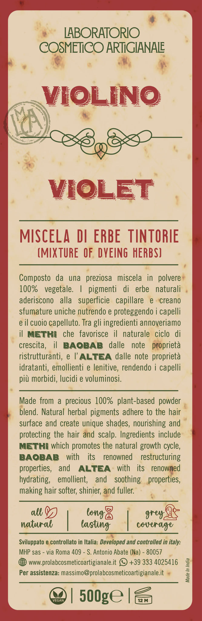 Miscela di Erbe Tintorie - Violino 500 gr